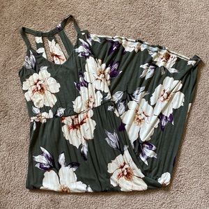 Green Floral Maxi